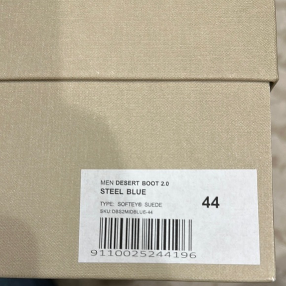 Aurelien- Desert Boot 2.0- like new! Worn once. Men's Blue Suede Chukka Boots - Picture 11 of 14